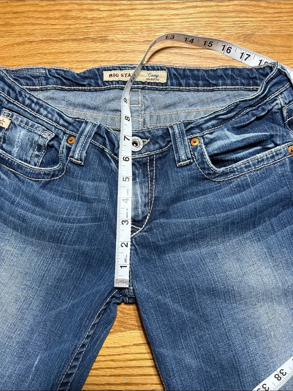 Women’s Big Star The Legendary Blue Jean Cropped Low Rise Size 31